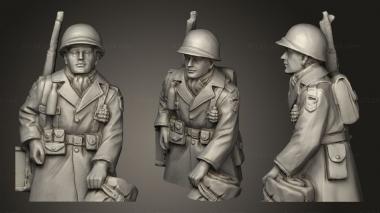 Military figurines officer 3d model